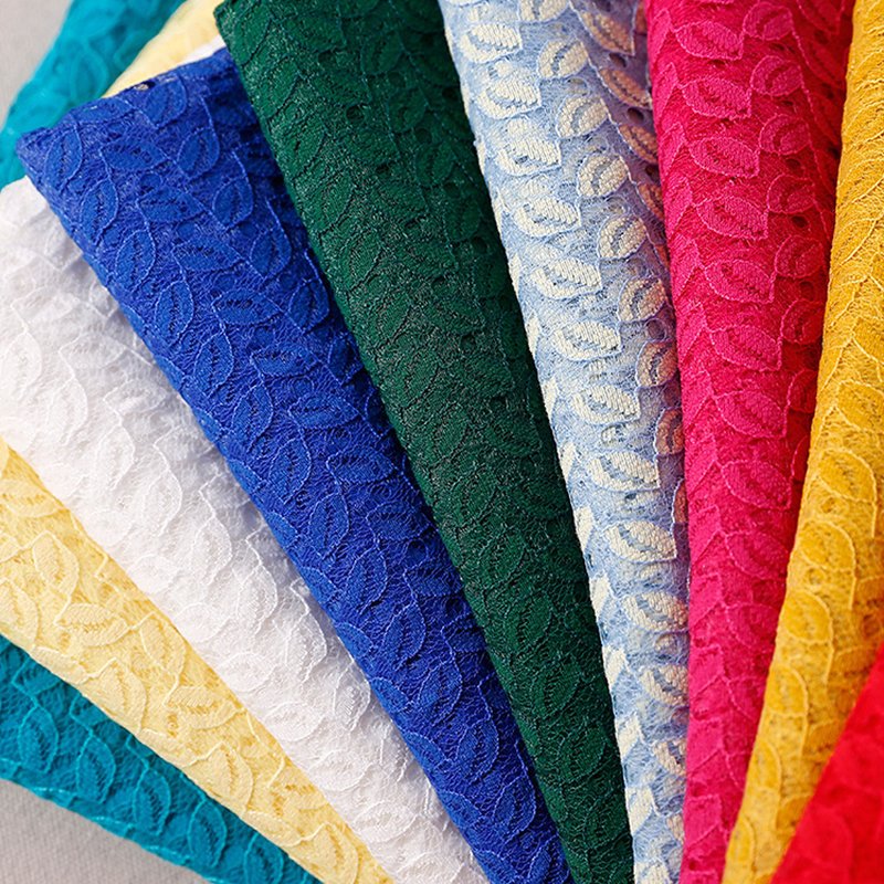 Lace Fabric Cutwork Women's Polyester for Women's Wear Wholesale Suppl 10